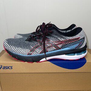 MEN’S ASICS GT-2000 10 (1011B434-001) RUNNING SHOES BLACK/SPEED RED SIZE 11.5